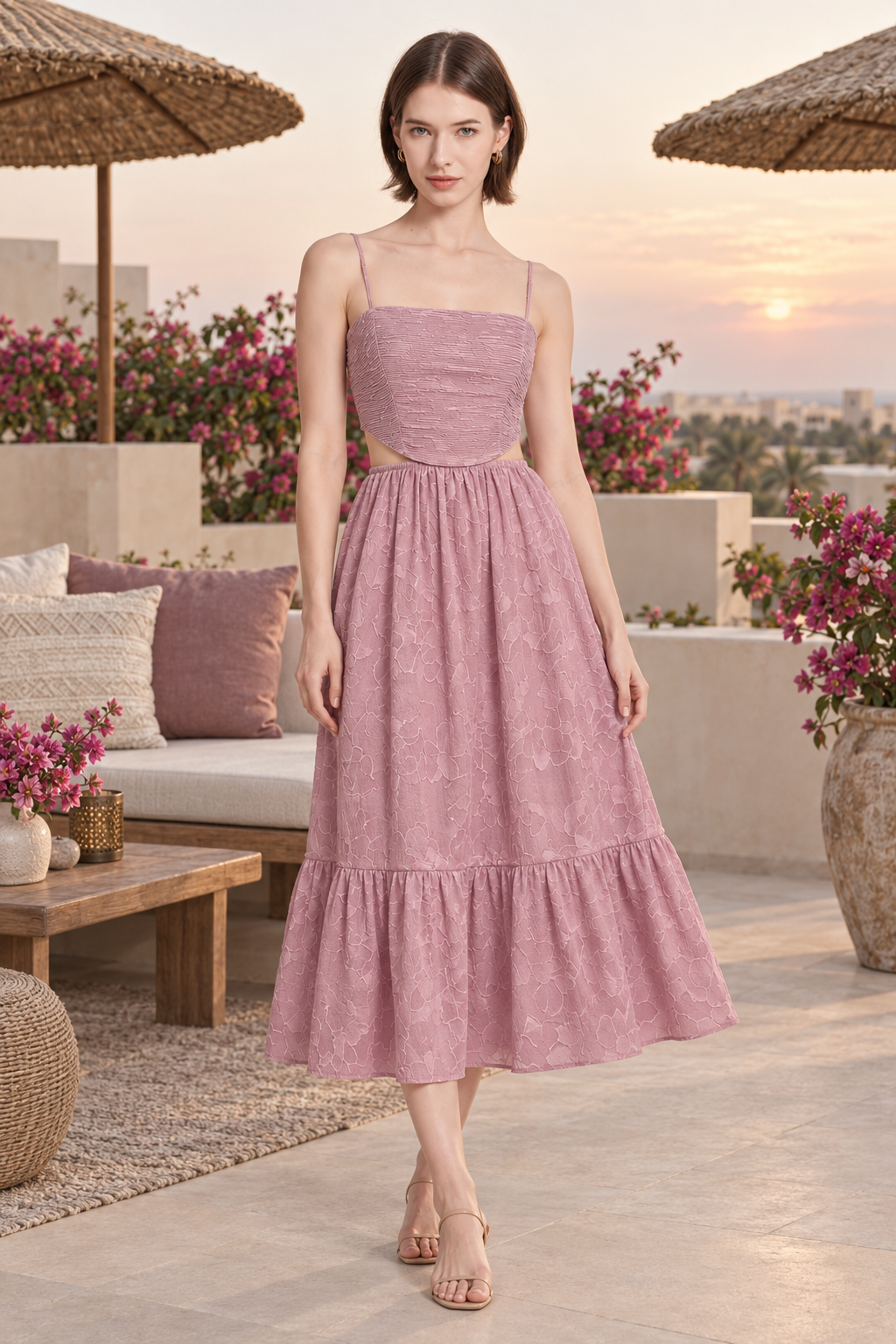 MWZ0202-25Q203 pink lifestyle - model Maria