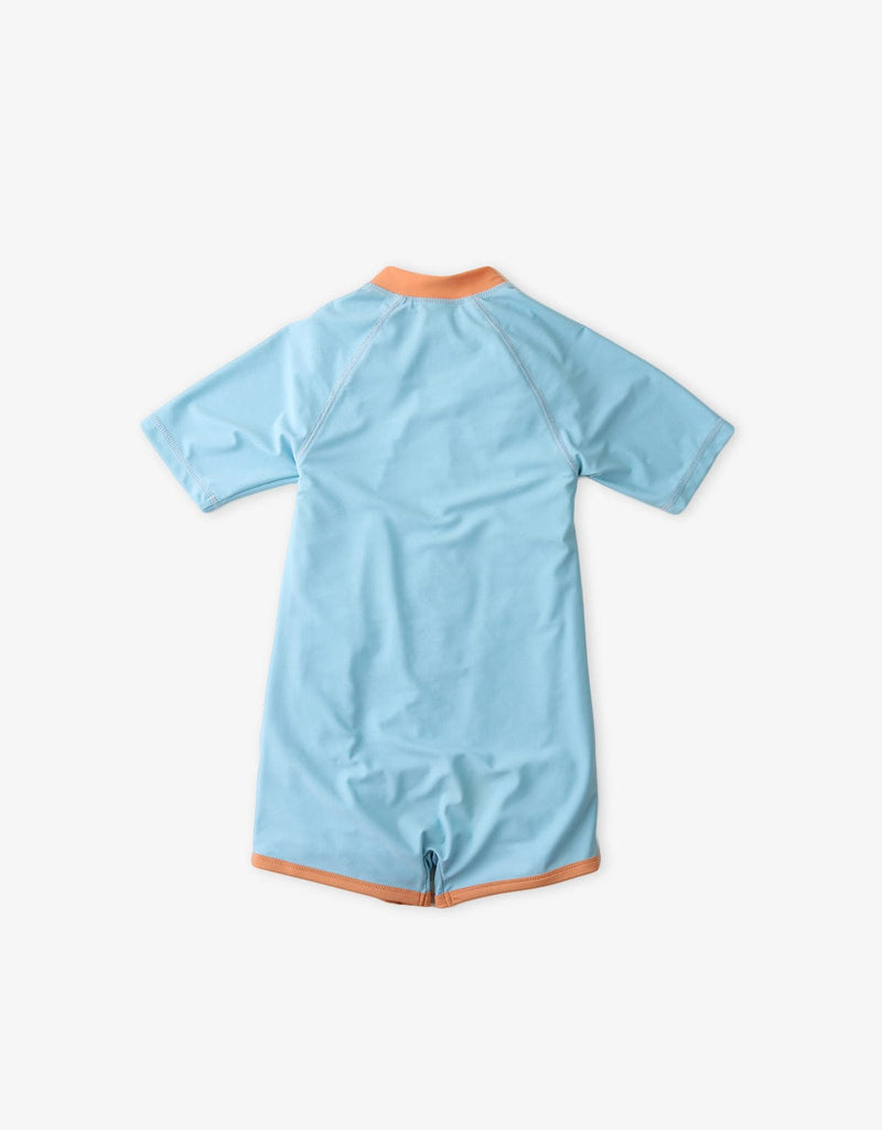 جينجرسنابس بدلة سباحة بسحاب للأولاد الرضع أزرق