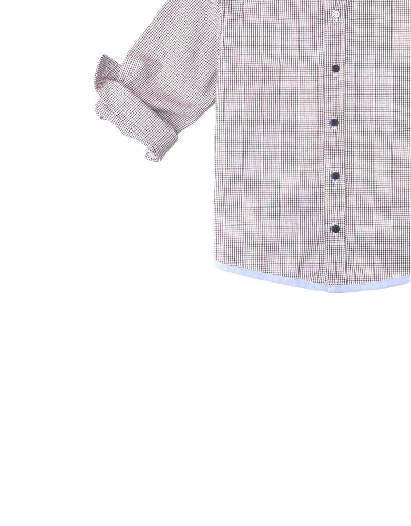 جينجرسنابس قميص بولو مربعات كم طويل بأزرار أمامية ولادي متعدد الألوان