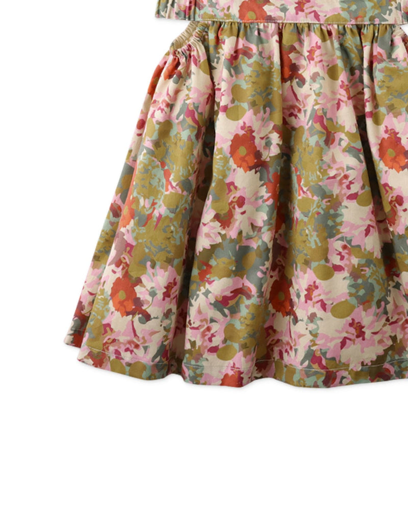 جينجرسنابس فستان بناتي مورد بورد كبير نص كم متعدد الألوان