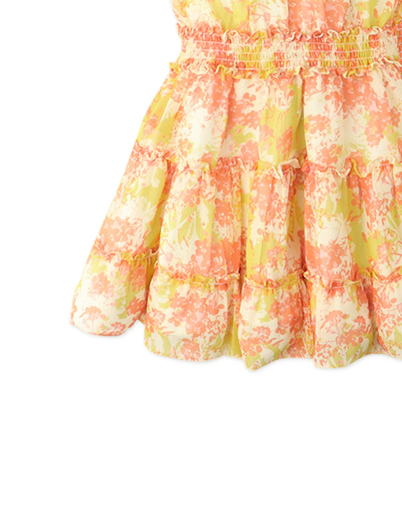 جينجرسنابس فستان بناتي مورد مخصر متعدد الألوان
