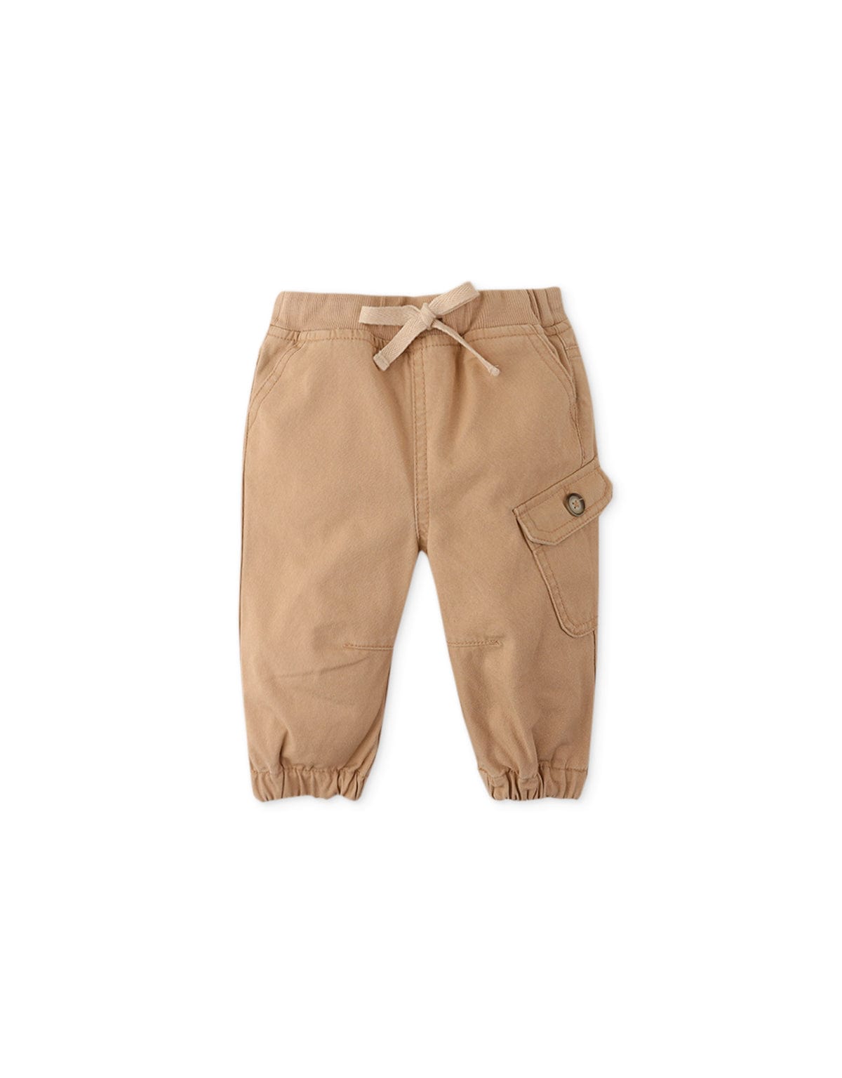 جينجرسنابس بنطلون واسع جيب جانبي برباط بيبي ولادي بني