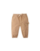 جينجرسنابس بنطلون واسع جيب جانبي برباط بيبي ولادي بني