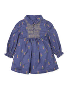 جينجرسنابس فستان بناتي رضع بازرار في محيط الصدر مع نقشة متعدد الألوان