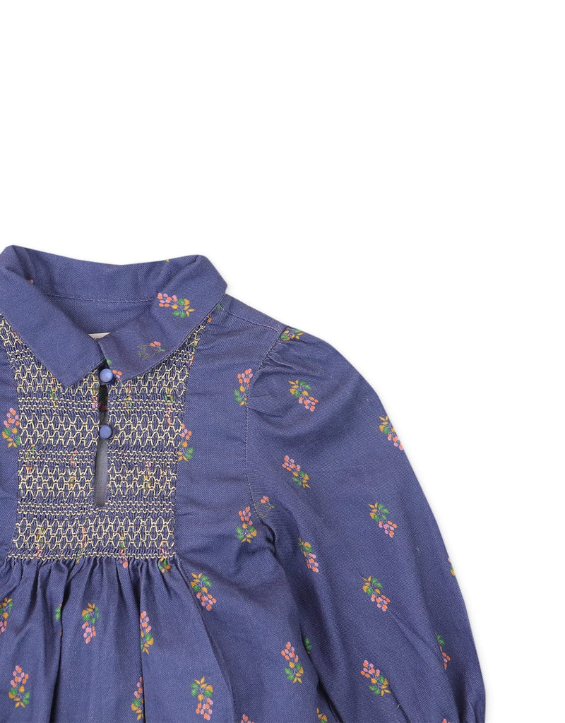 جينجرسنابس فستان بناتي رضع بازرار في محيط الصدر مع نقشة متعدد الألوان