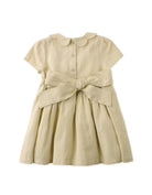 جينجرسنابس فستان بيبي بناتي خصر مطاطي وكم قصير أخضر