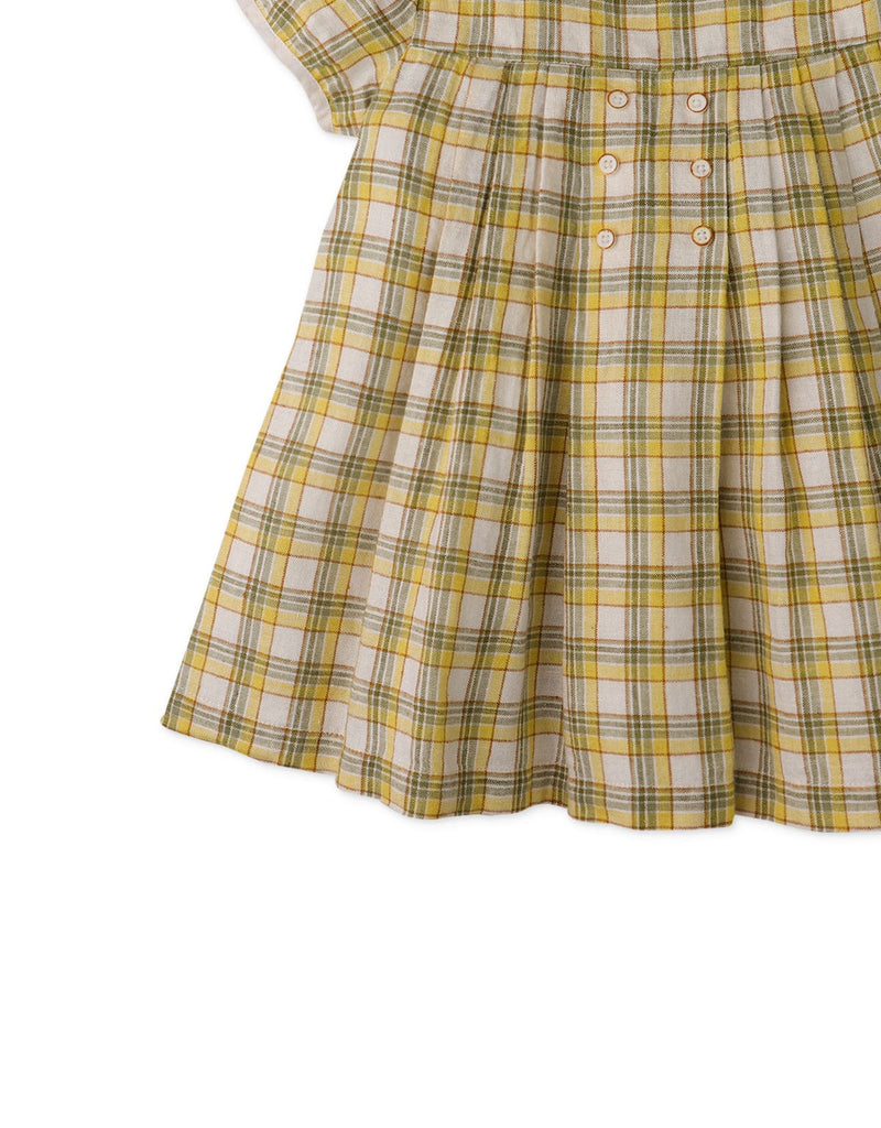 جينجرسنابس فستان بيبي بناتي كاروهات متعدد الألوان
