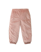 جينجرسنابس طقم بناتي رضع سادة بنطلون وتيشيرت كم طويل وردي