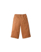 جينجرسنابس بنطلون بأزرار أمامية واسعة سادة بناتي رضع بني