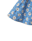 جينجرسنابس تنورة بناتي رضع منقوشة بفيونكة أمامية أزرق