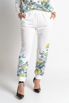 نتشي سويت بانتس طويل بطبعة مشجرة