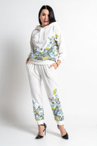 نتشي سويت بانتس طويل بطبعة مشجرة