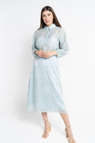 نتشي تنورة ميدي نسائية بتطريز مخرم