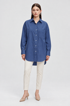 SD873 navy_blue full front - model Daria S
