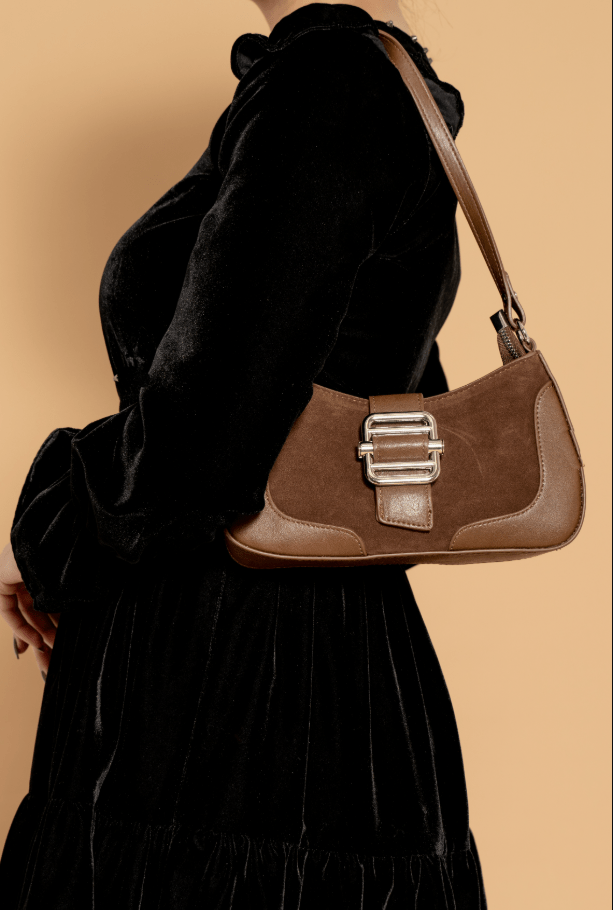 يولا شنطة كتف صغيرة جلد بحزام