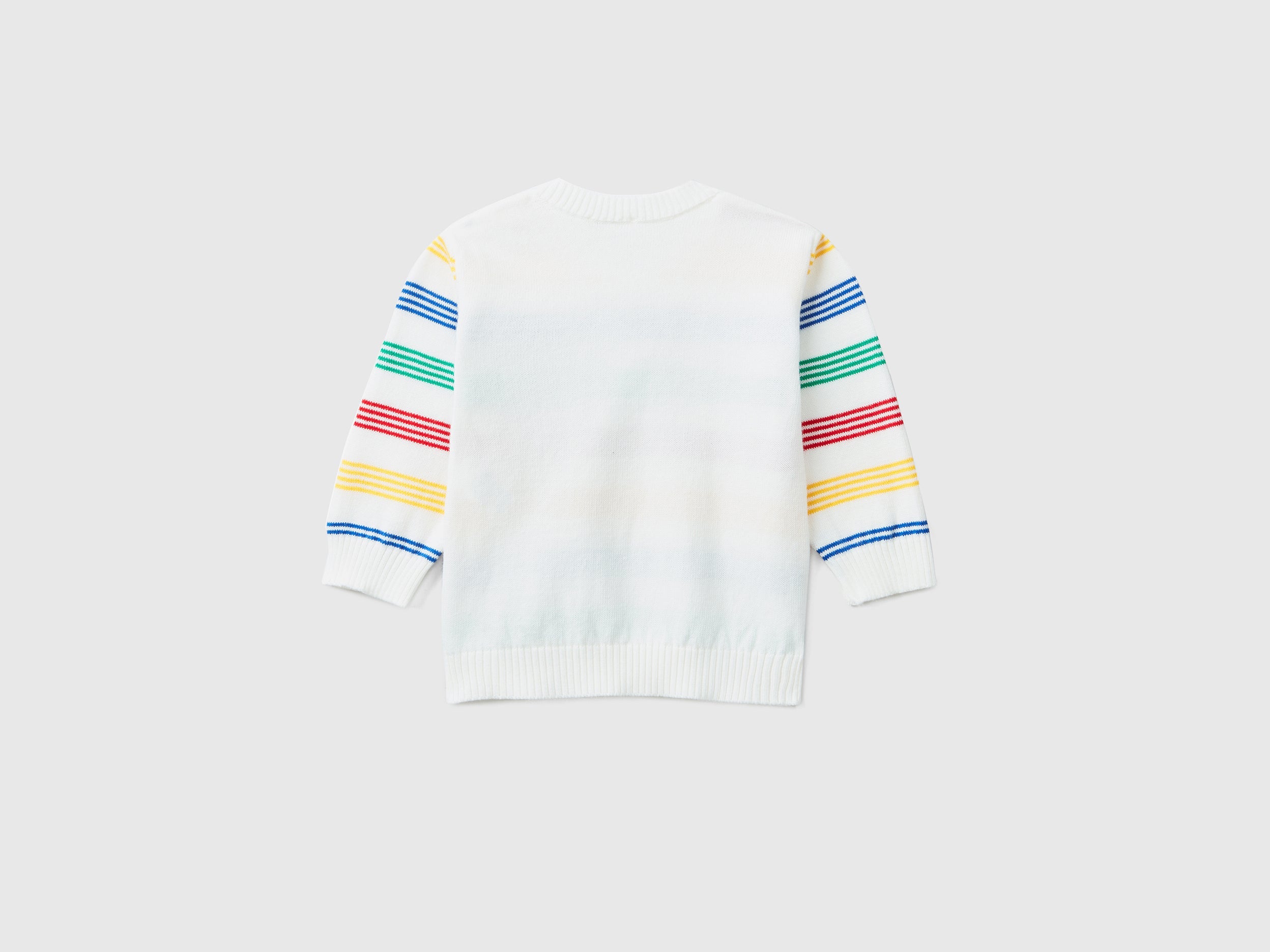 يونايتد كولورز اوف بينيتون بلوفر مخططة بالعرض قطن كم طويل رضع