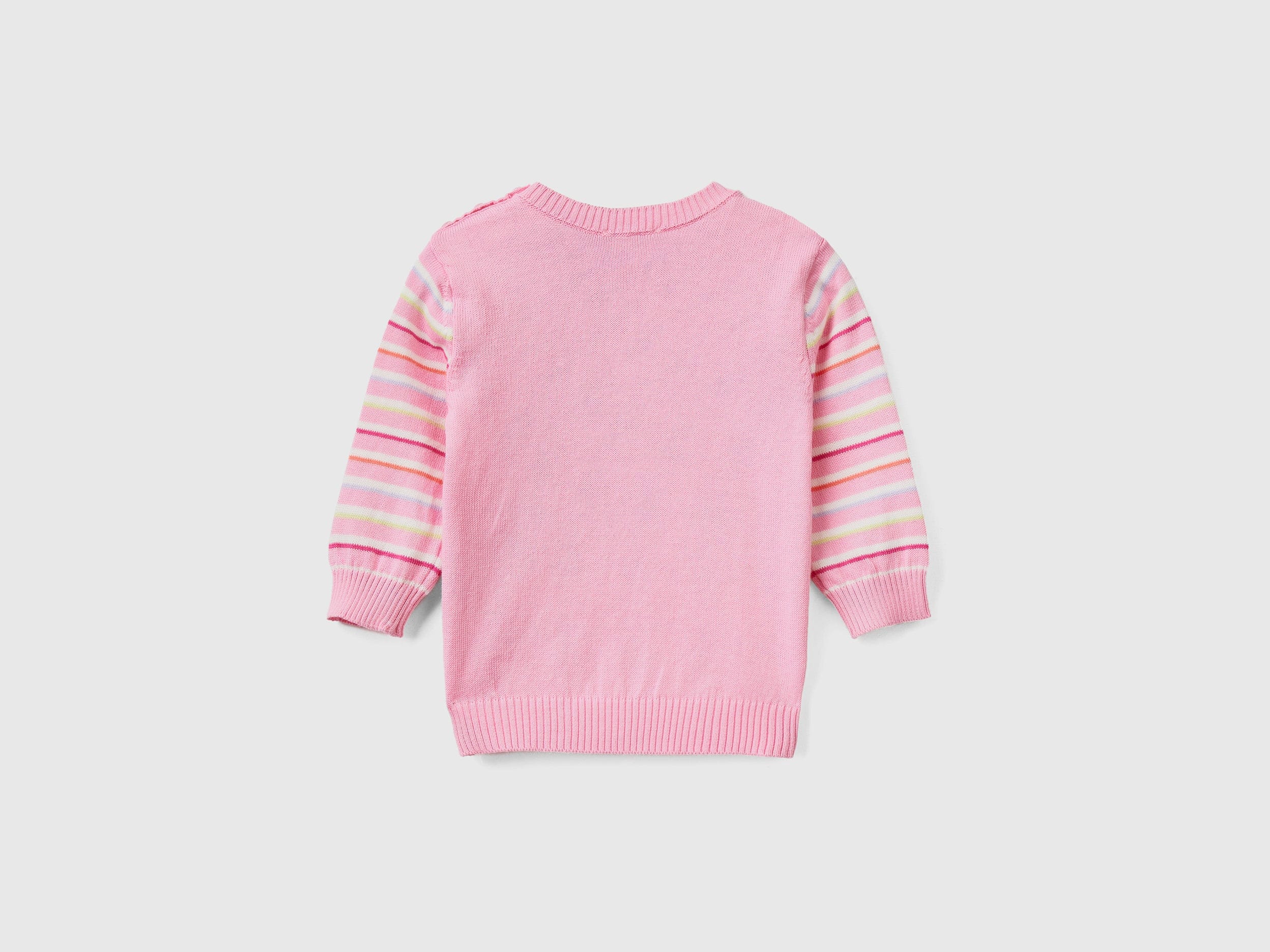 يونايتد كولورز اوف بينيتون بلوفر مخططة بالعرض قطن كم طويل رضع