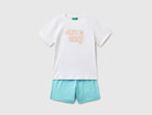 يونايتد كولورز اوف بينيتون طقم تي شيرت نص كم وشورت أطفالي