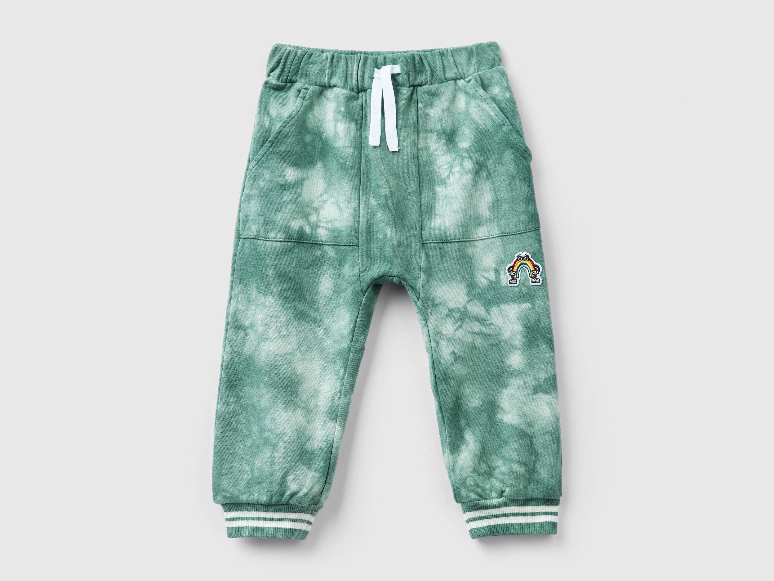 يونايتد كولورز اوف بينيتون بنطلون رياضي مصبوغ برباط أطفالي