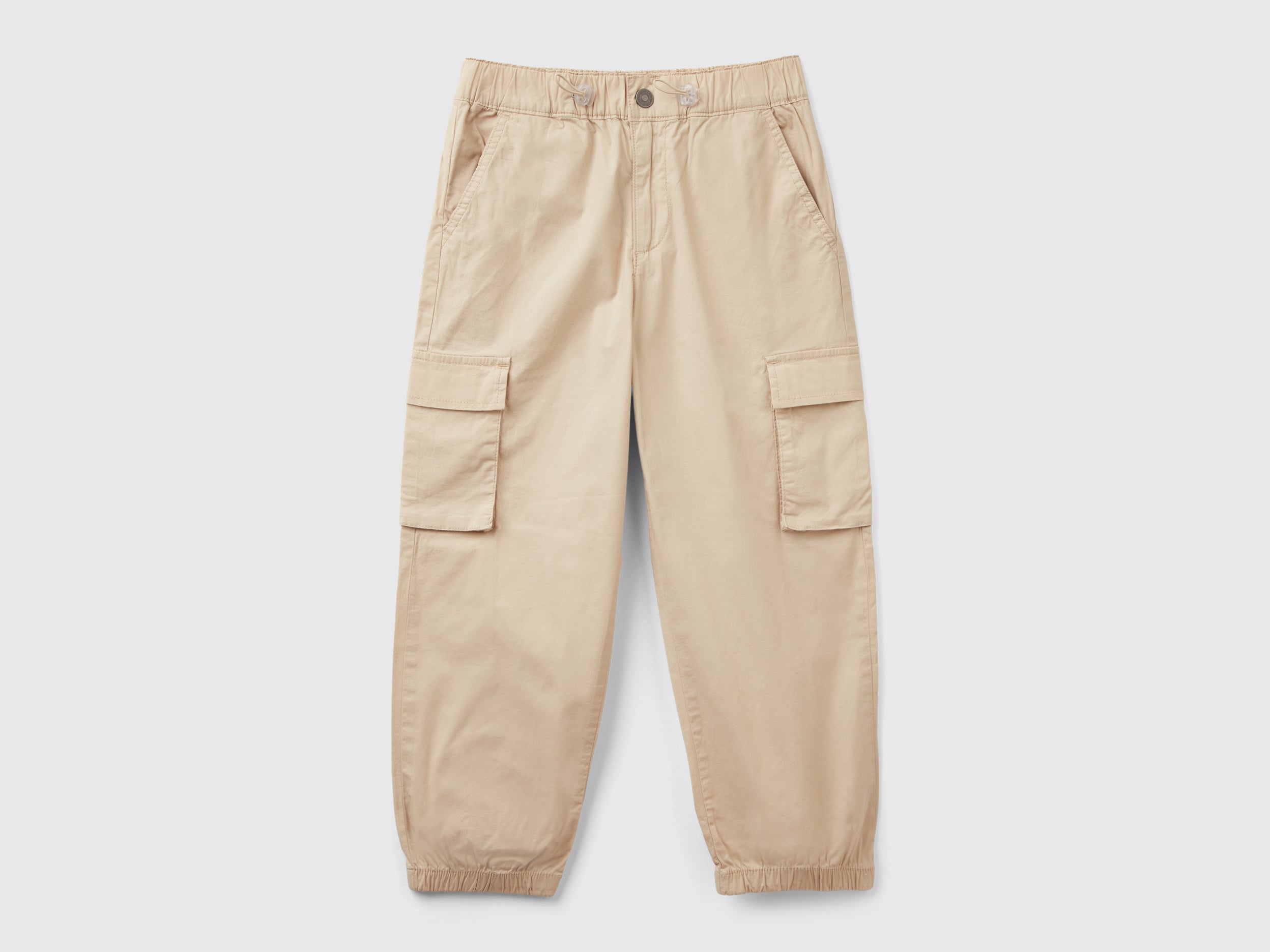 يونايتد كولورز اوف بينيتون سروال باراشوت قطن مطاطي سادة أطفالي