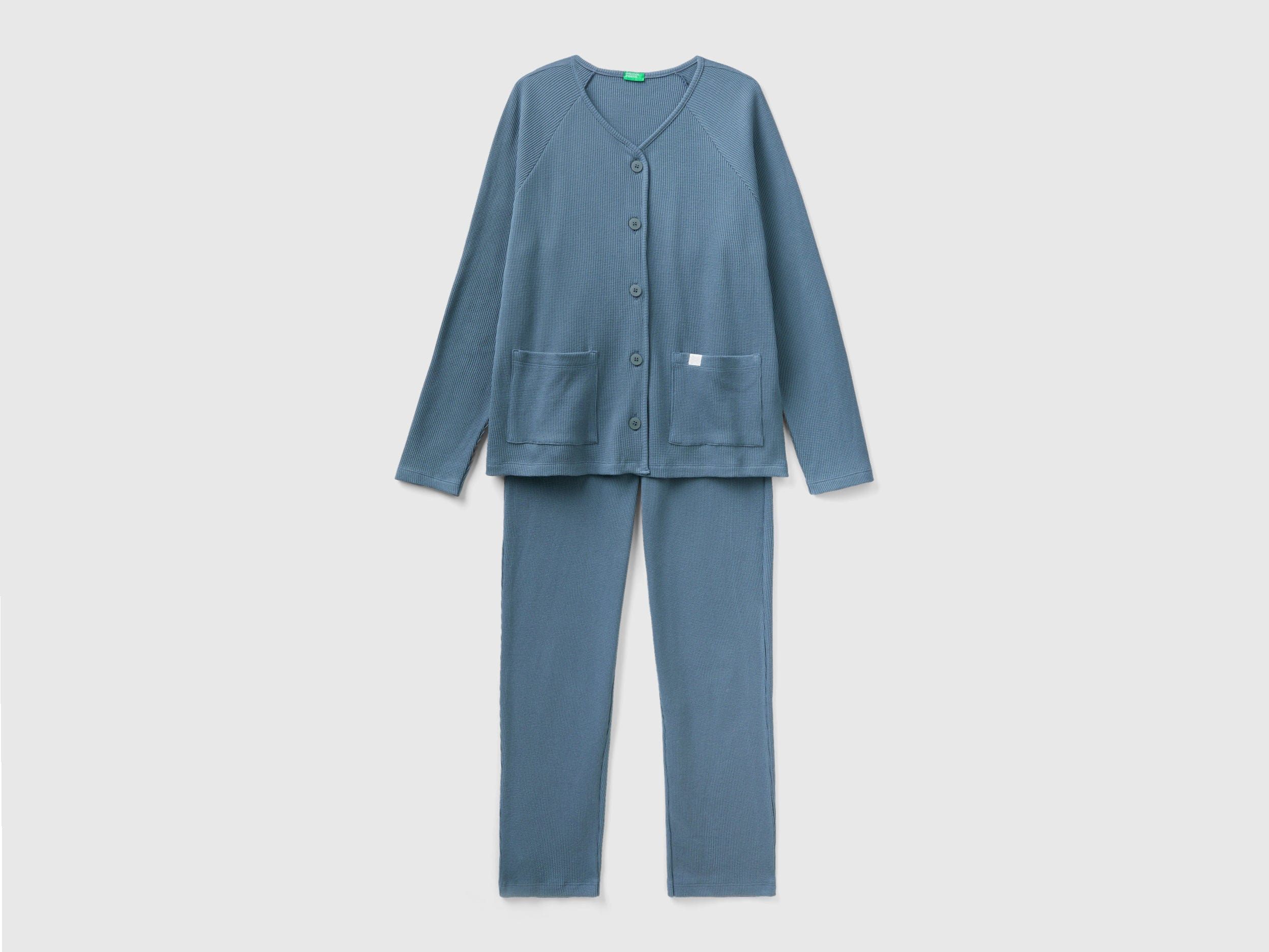 يونايتد كولورز اوف بينيتون بيجاما طويلة من القطن النقي