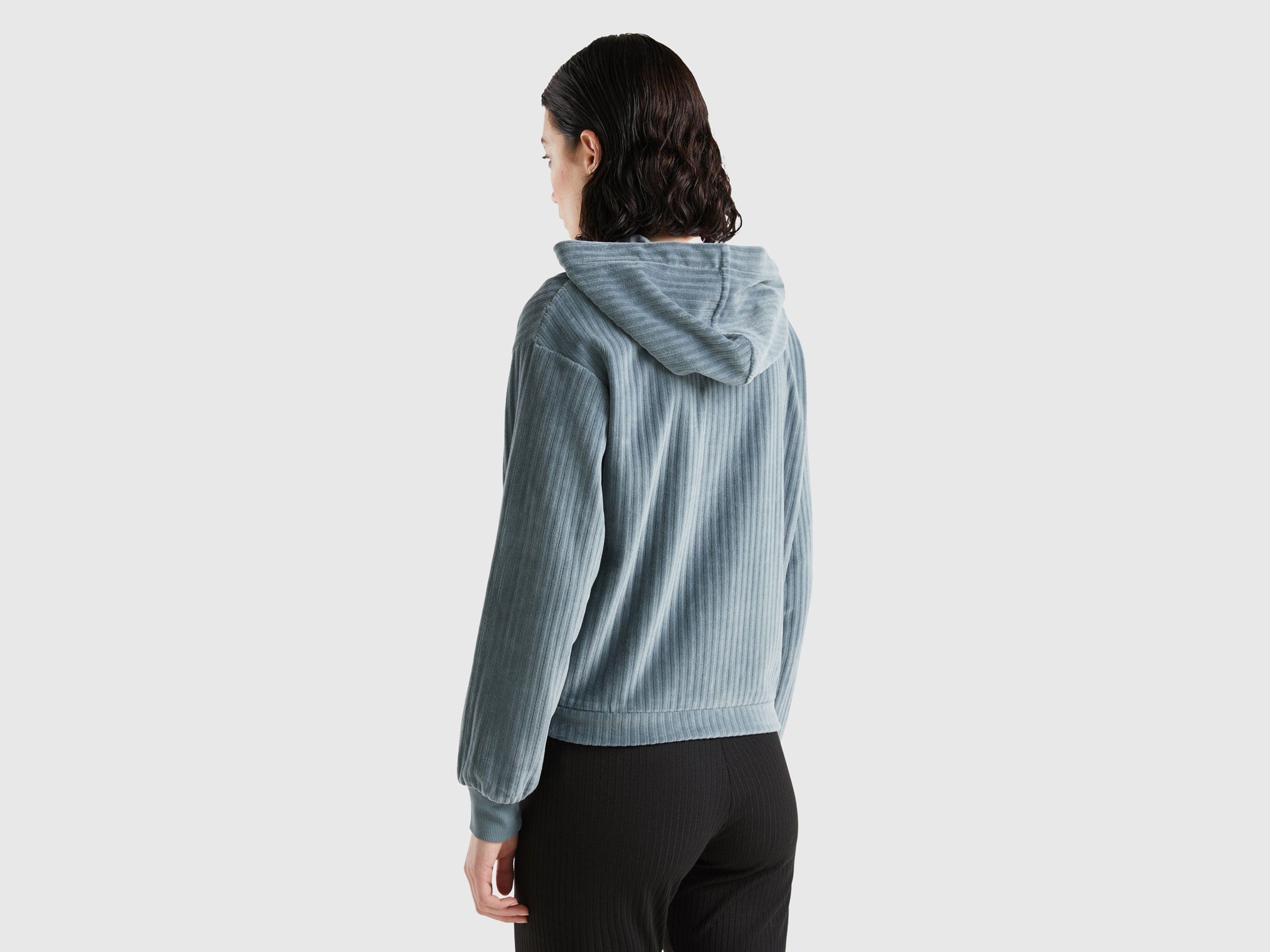 يونايتد كولورز اوف بينيتون هودي بشينيل بسحاب للنساء