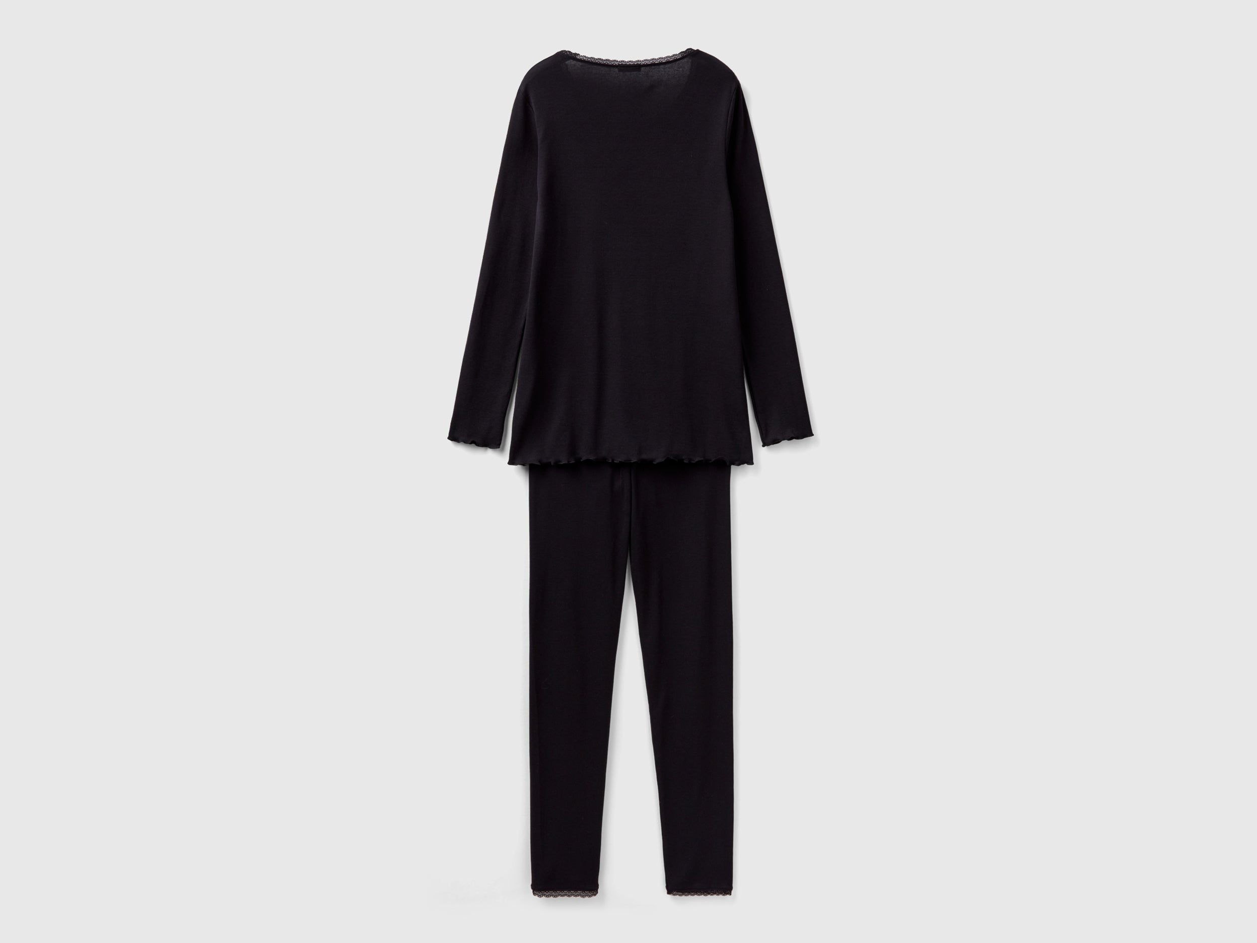 يونايتد كولورز اوف بينيتون بيجاما نسائي من القطن طويل الألياف