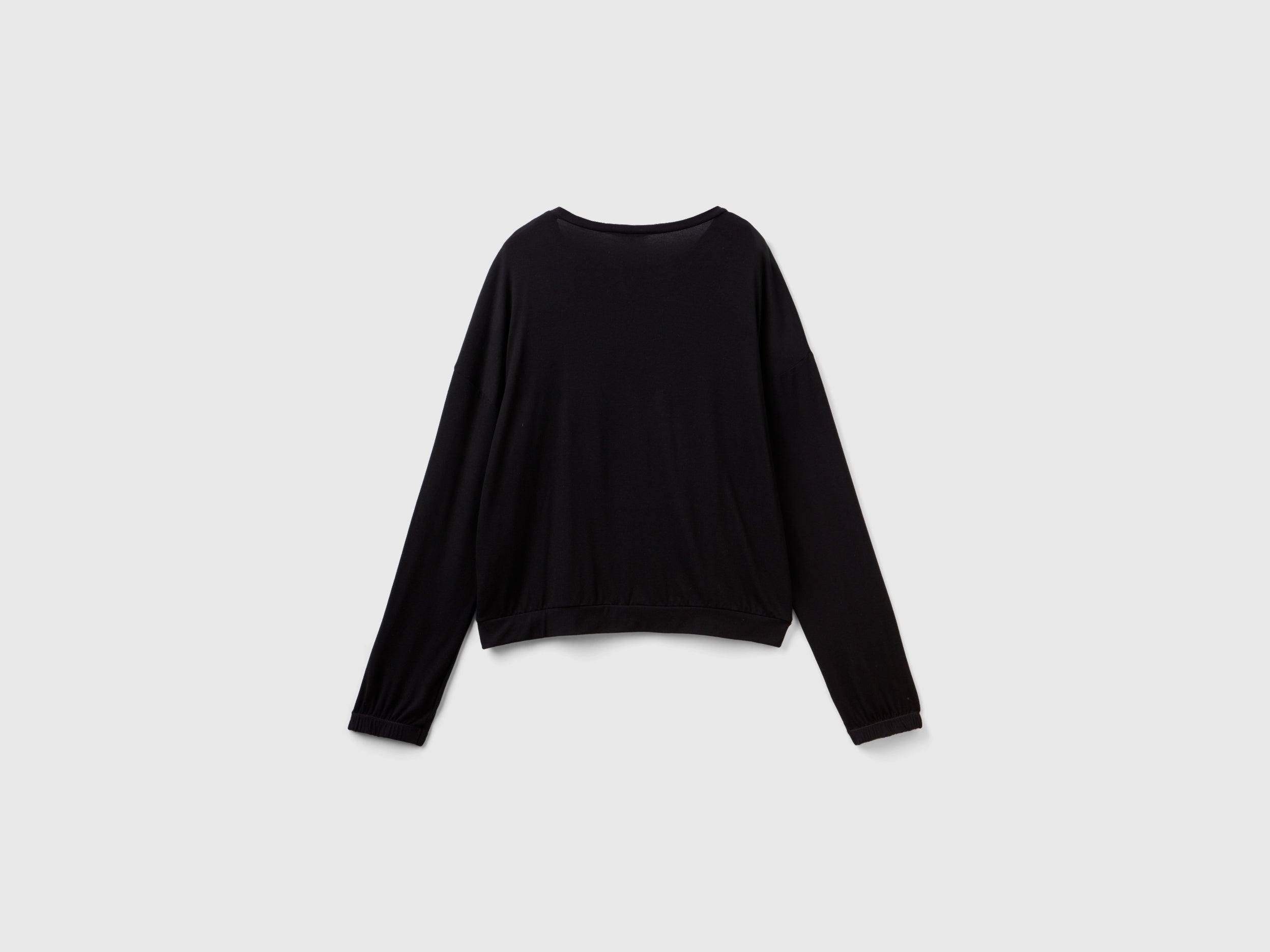 يونايتد كولورز اوف بينيتون تيشيرت سادة نسائي كم طويل