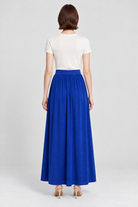 ZX1257SP blue maxi skirt on Maria - back