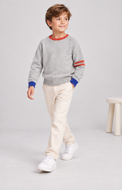 Gingersnaps children's top model photo, lifestyle view