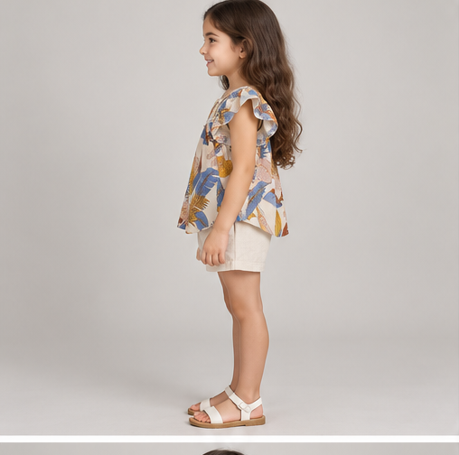 Gingersnaps girls top gbl1395, right side view