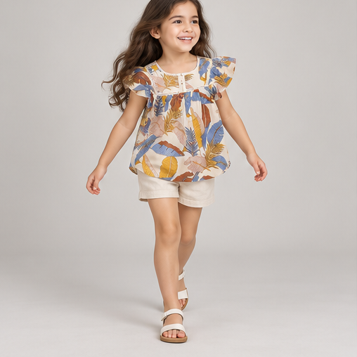 Gingersnaps girls top gbl1395, lifestyle view