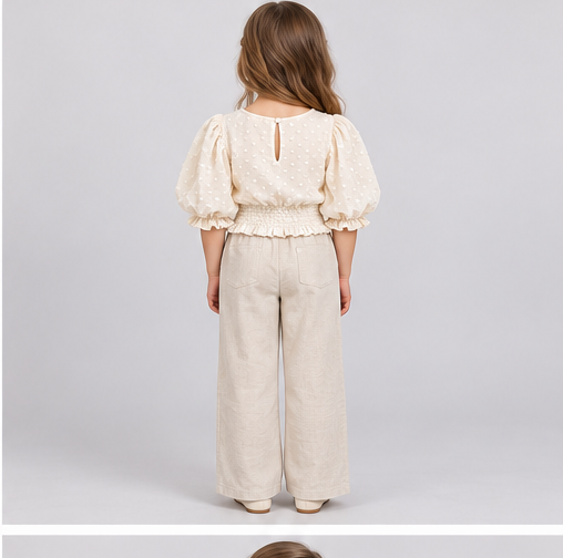 Gingersnaps girls top gbl1421, back view