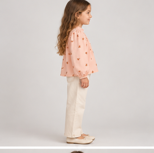 Gingersnaps girls top gbl1431, back view