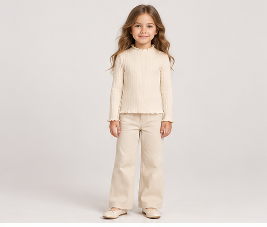 Gingersnaps girls top gbl1435, front view