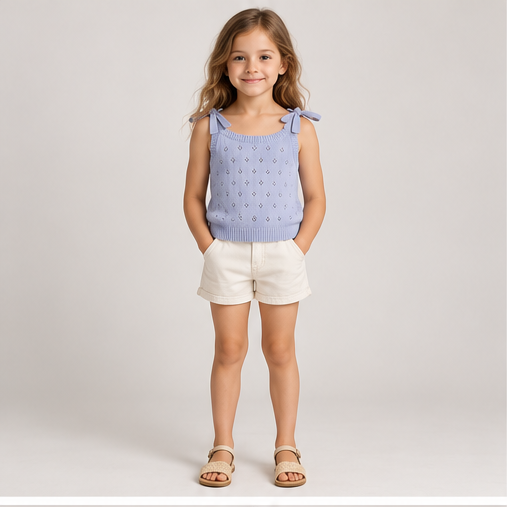 Gingersnaps girls top gbl1455, front view