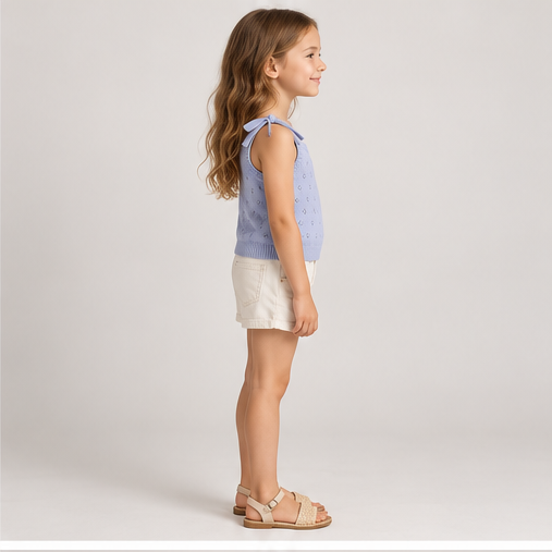 Gingersnaps girls top gbl1455, left side view