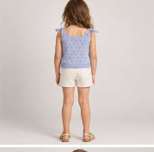 Gingersnaps girls top gbl1455, back view