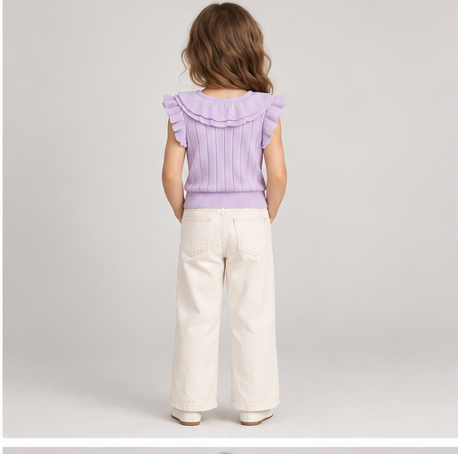 Gingersnaps girls top gbl1514, back view