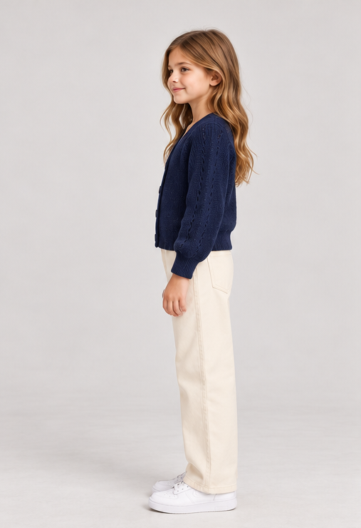 Gingersnaps children's top model photo, left view