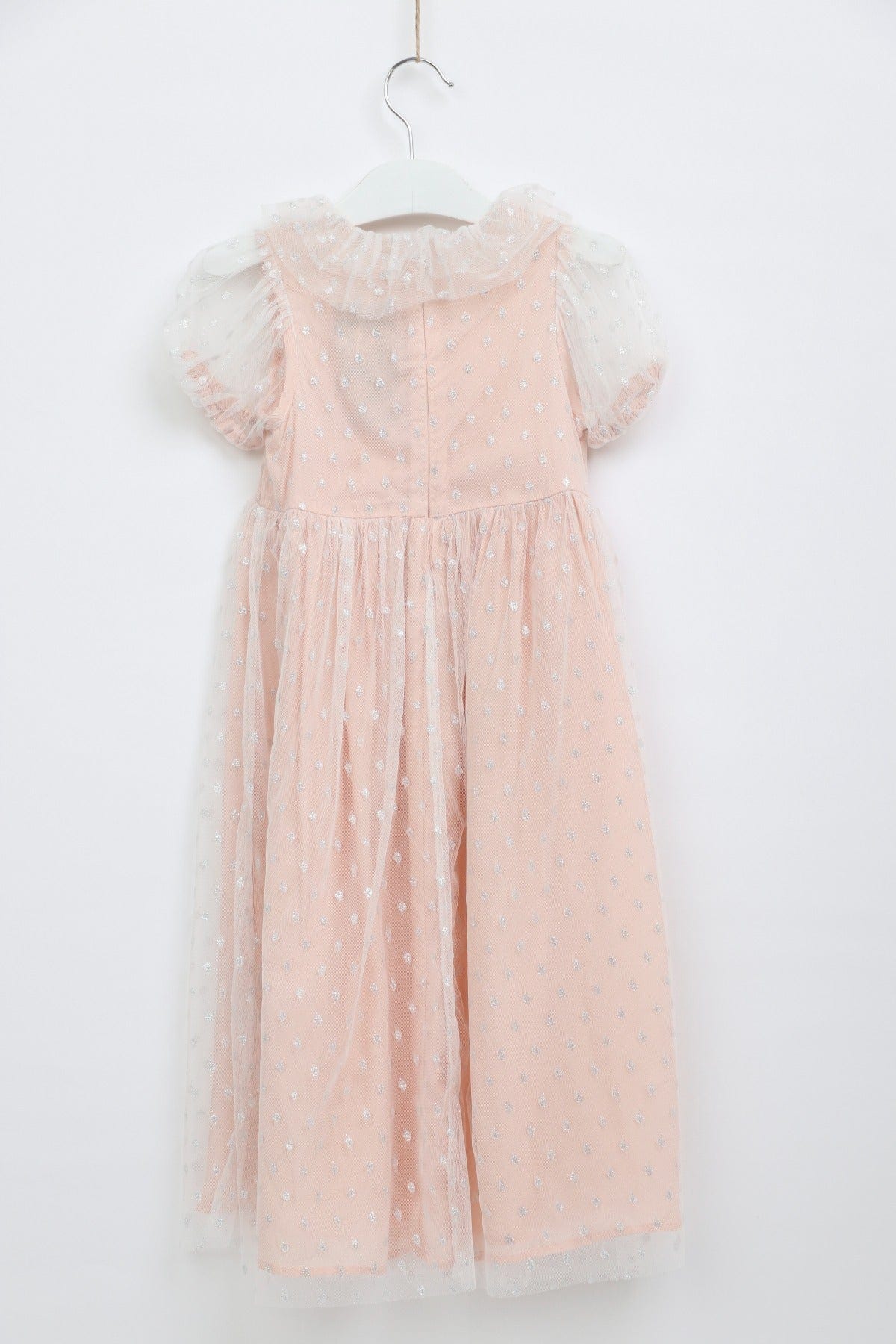Original Gingersnaps GDR1932 blush sparkle dress garment back reference