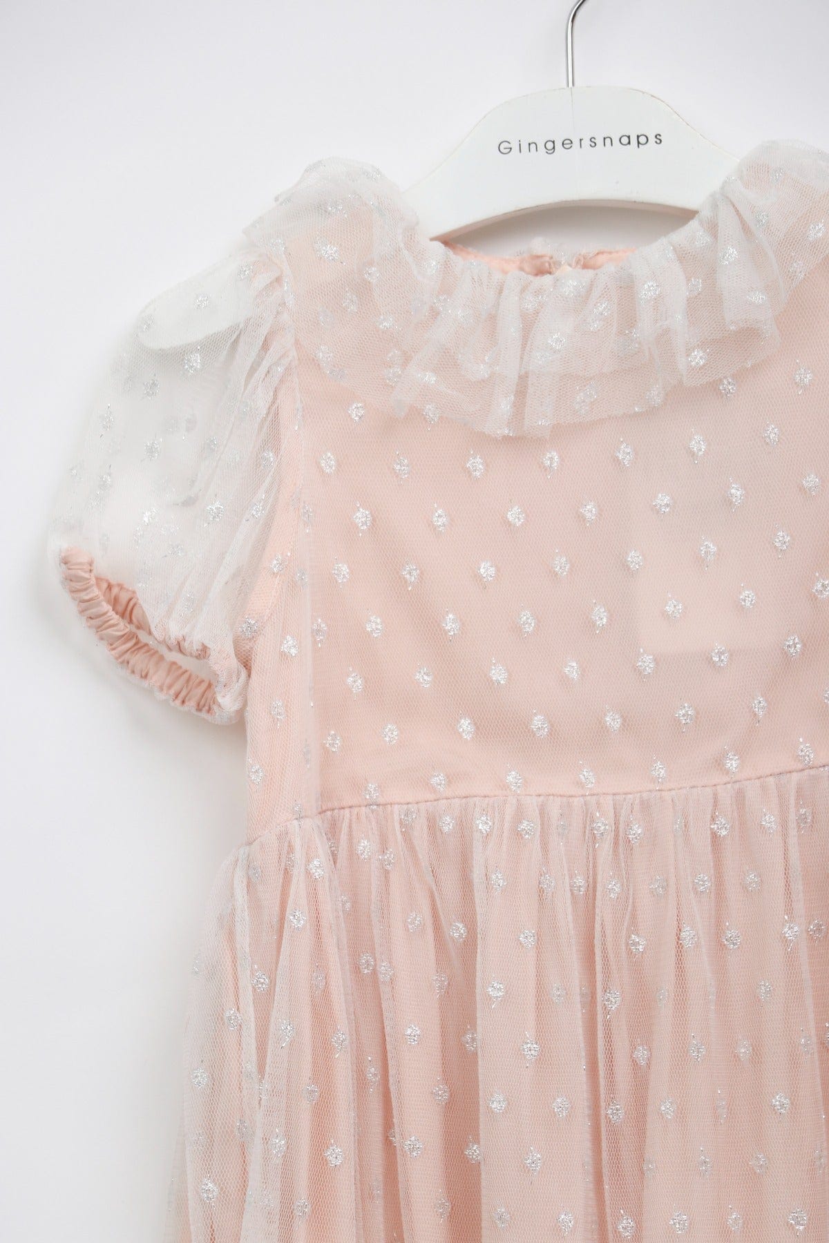Original Gingersnaps GDR1932 blush sparkle dress garment detail reference