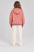 Gingersnaps girls' hoodie model photo, back view
