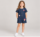 front view of girls gjs0265 romper on a girl model