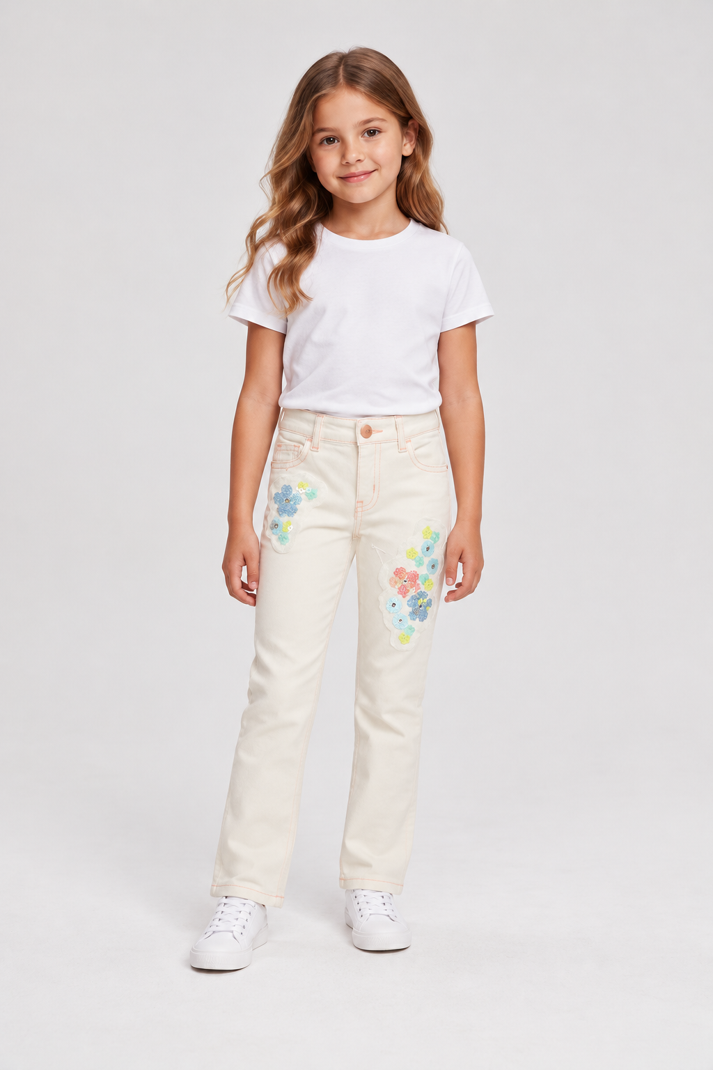 Gingersnaps girls' pants front model