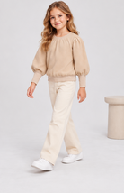Gingersnaps children's top model photo, lifestyle view