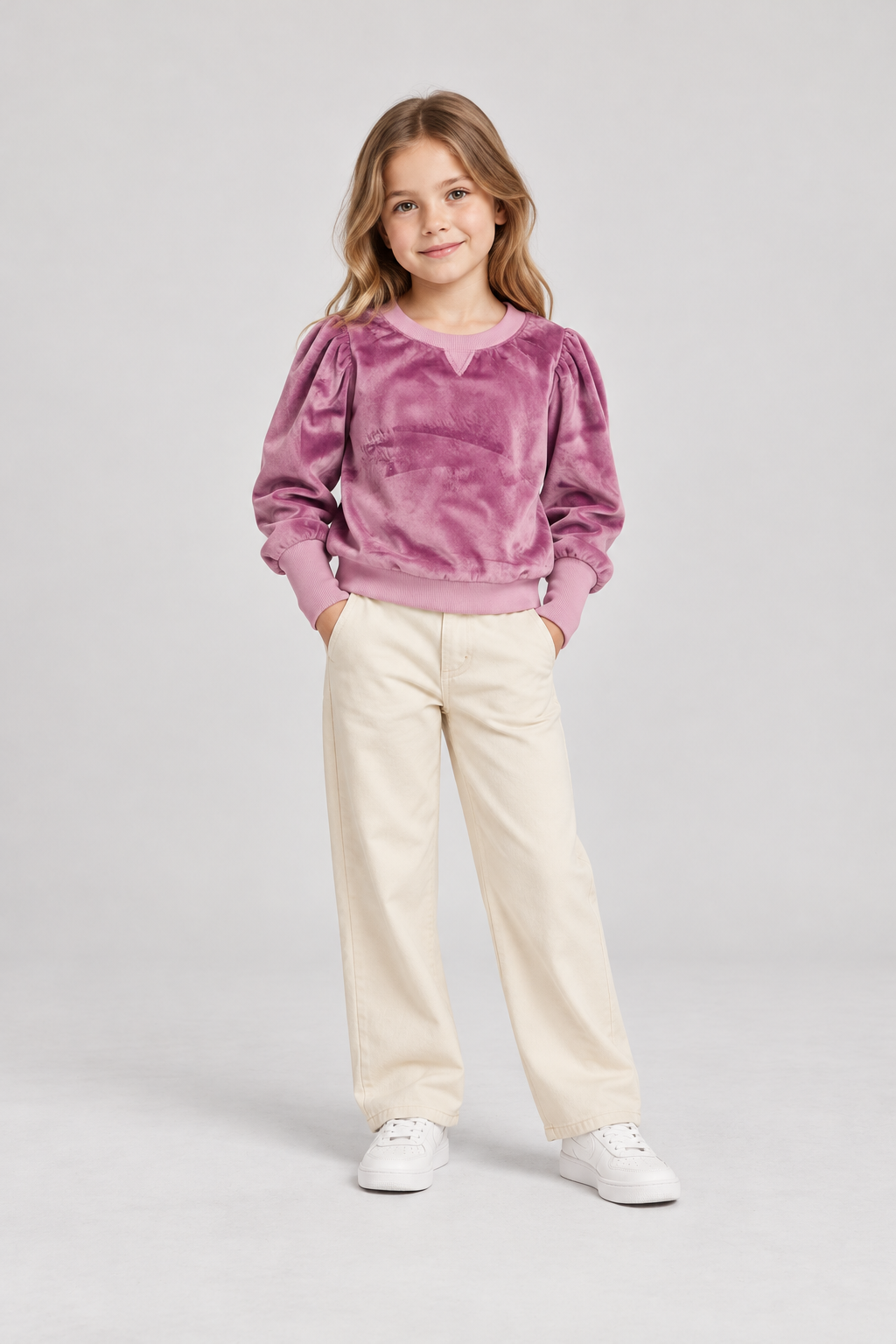 Gingersnaps children's top model photo, front view
