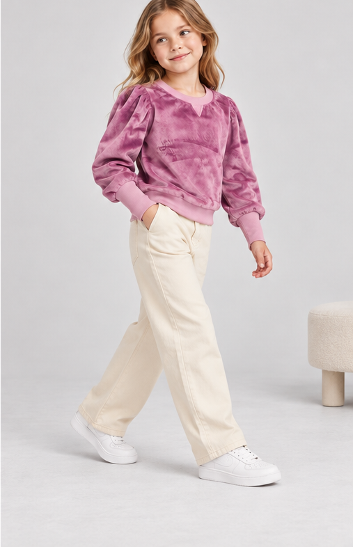 Gingersnaps children's top model photo, lifestyle view