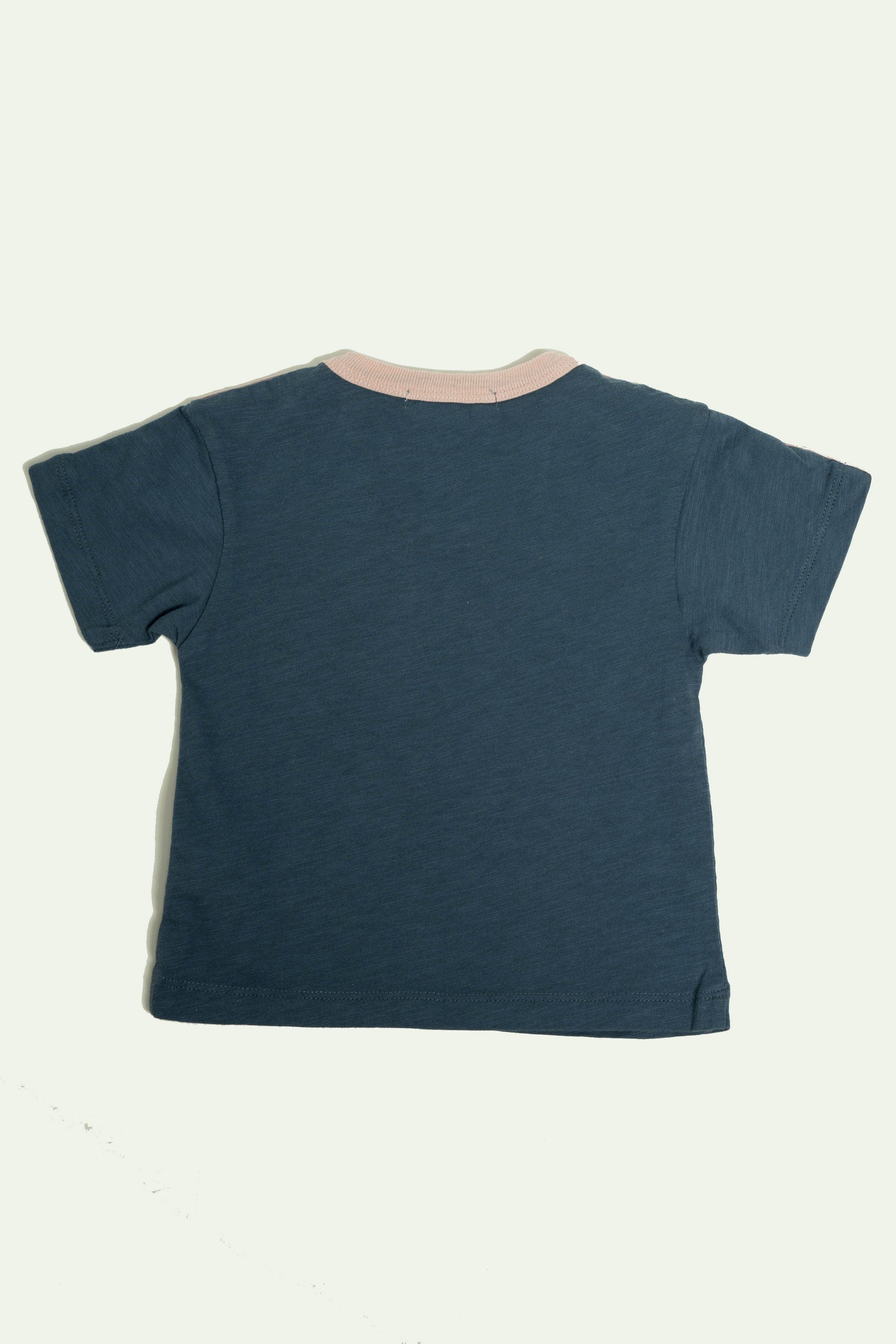 جينجرسنابس تيشيرت بناتي بطبعة ليمون أزرق داكن