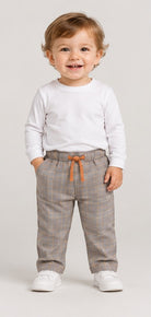 Gingersnaps boys plaid pants front view